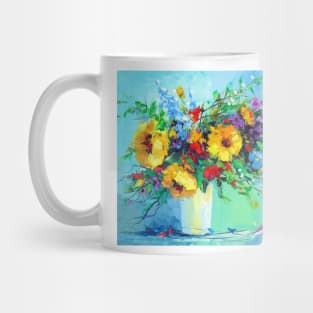 Bouquet of summer flowers Mug